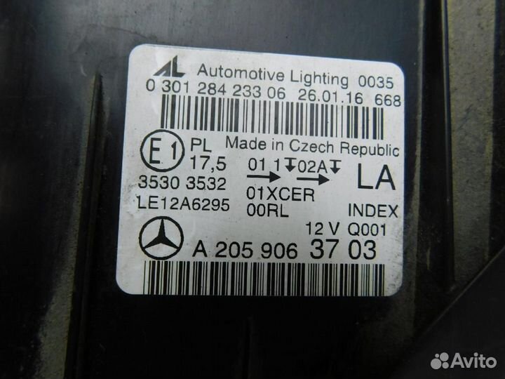 Фара левая Mercedes-Benz C-Class