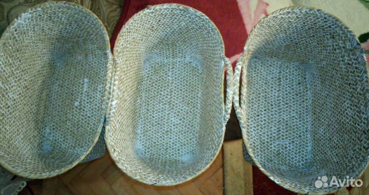 Корзина соломенная