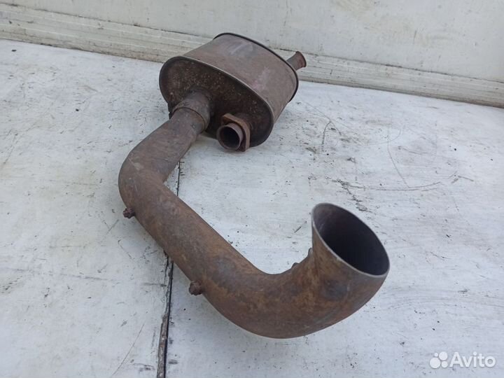 Задняя банка глушителя