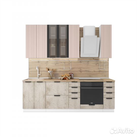 Модульная кухня Норд Stoun 2,4 м (Н)