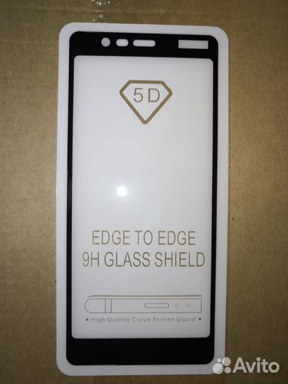 Защитное стекло Nokia 5.1 Full Glue черный