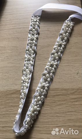 Пояс для свадебного платья