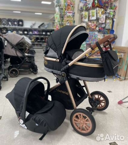 Коляска 3в1 трансформер Новая (black)