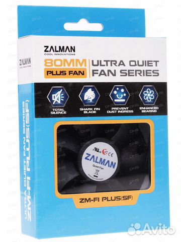Вентилятор Zalman ZM-F1 Plus (SF) 80 x 80 мм