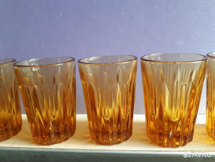 Стопка цветное стекло 6 штук