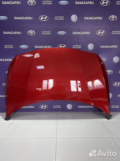 Капот HYundai Solaris 2015 красный