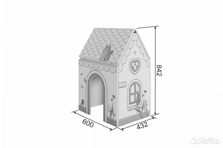 Детский стол Домик