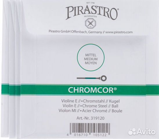 Струны для скрипки размер 4/4 Pirastro Chromcor объявление продам