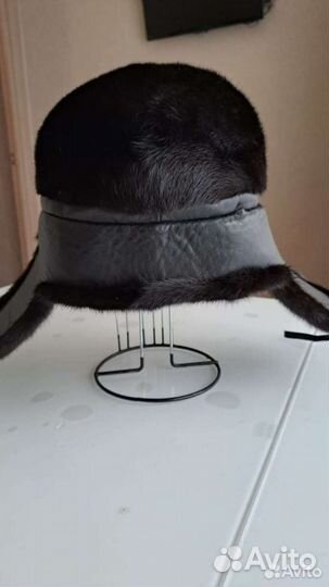 Фабричная норковая мужская кепка ушанка