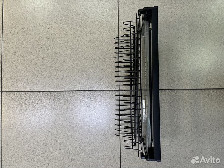 Сушилка для посуды цвет черный, графит, хром