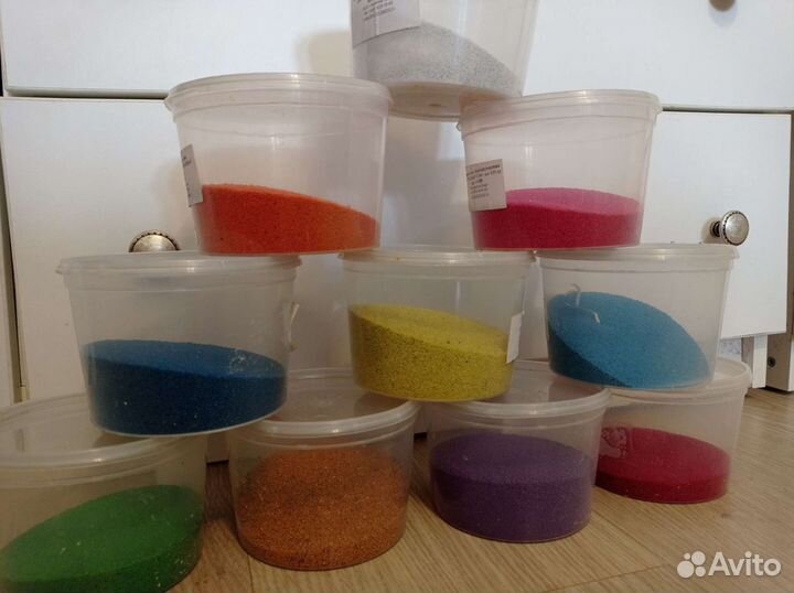 Цветной песок для творчества