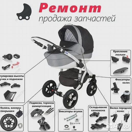 Запчасти на детские коляски tutis Zippy в Самаре