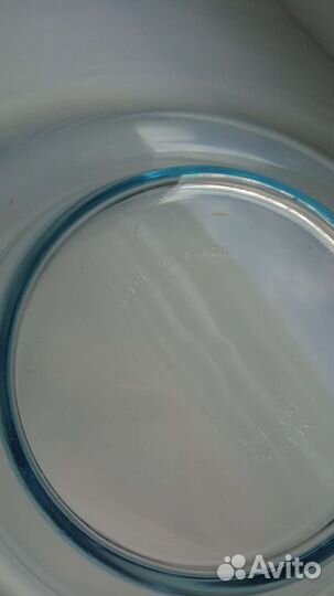 Круглая стеклянная форма для выпечки