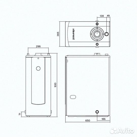 Котел дизельный kiturami turbo-17 напольный