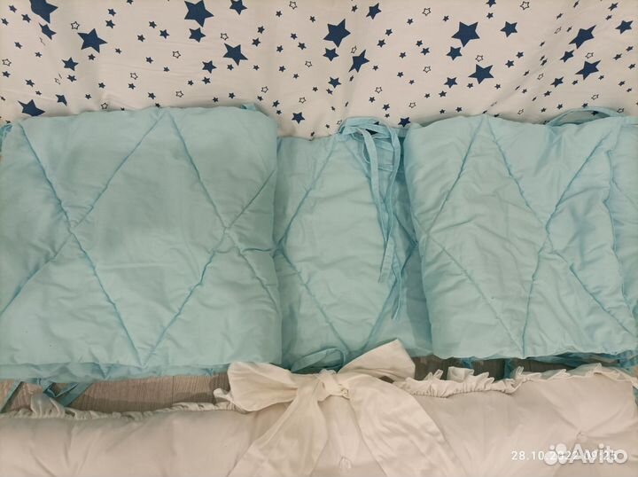 Бортики и текстиль для кроватки Премиум беби