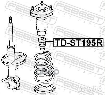 Отбойник заднего амортизатора tdst195R Febest