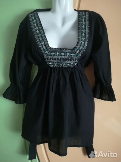 Блузка бохо хлопок