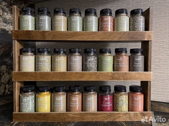 Полочка для специй из дерева