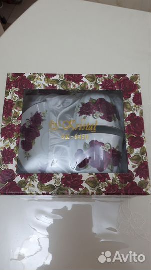 Подарочный набор кружек с блюдцами 2 шт