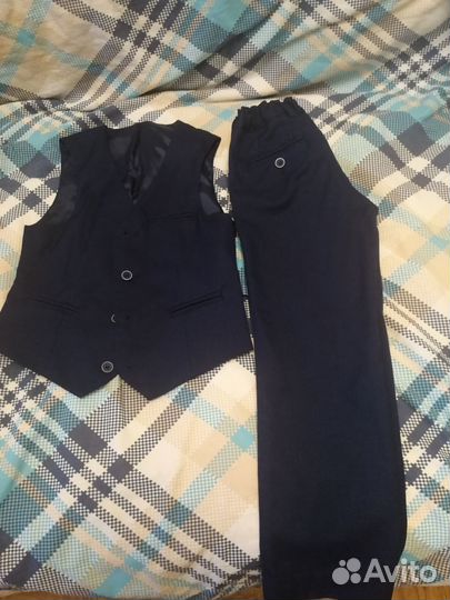 Школьный костюм для мальчика 134 синий