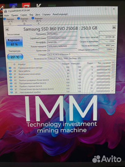 SSD Samsung 860 EVO 250 GB