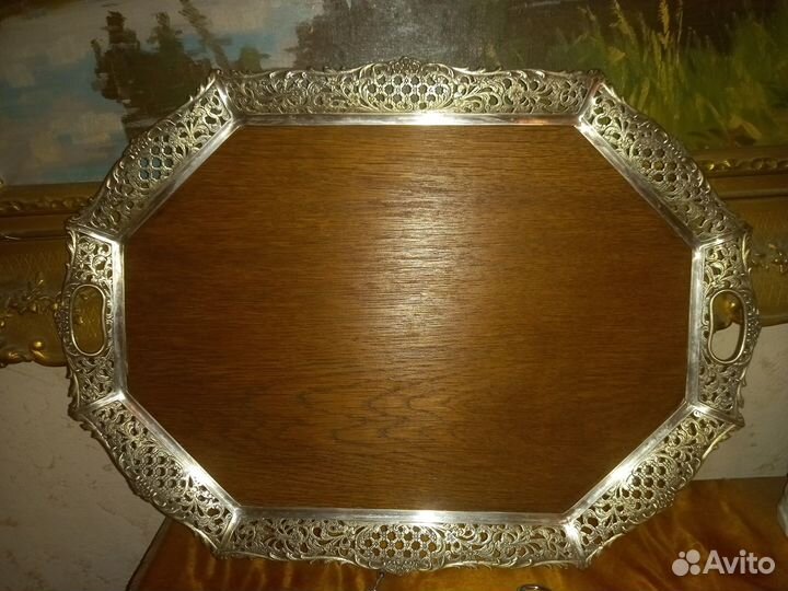 Винтажный поднос 53 см