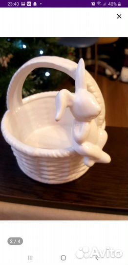 Конфетница керамическая.кролик