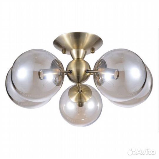 Люстра потолочная schaffner Fama 5х40Вт E14 стекло