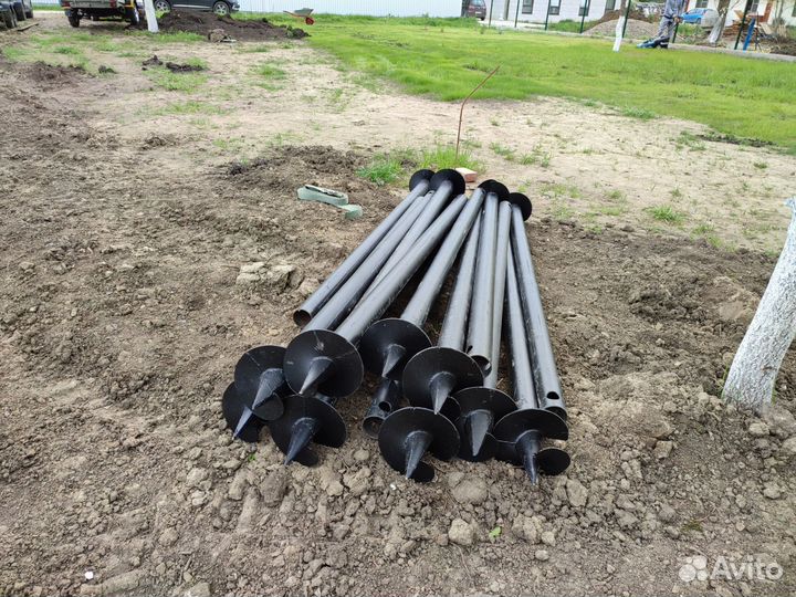 Монтаж винтовых свай