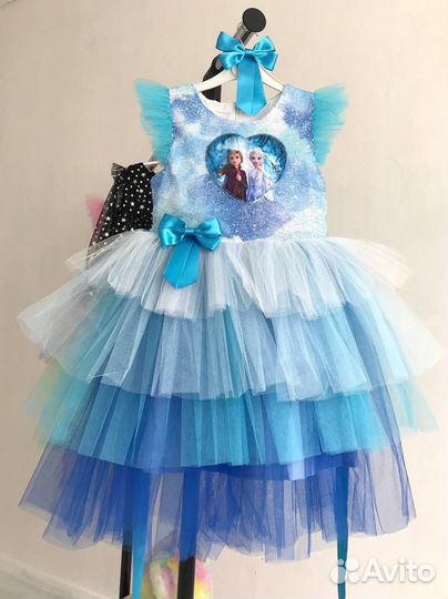 Платье для девочки с Эльзой