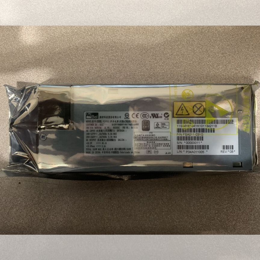 [94Y8104] Блок Питания Ibm Acbel 550w Fsa011 94y8104