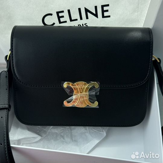 Сумка женская celine натуральная кожа средняя