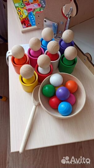 Деревянный сортер монтессори