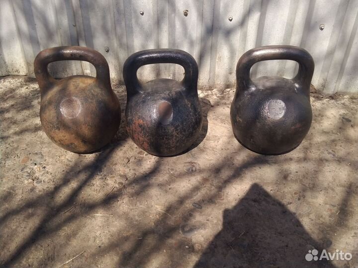 Гиря 16 кг 2шт.32кг 1 шт.2500за1