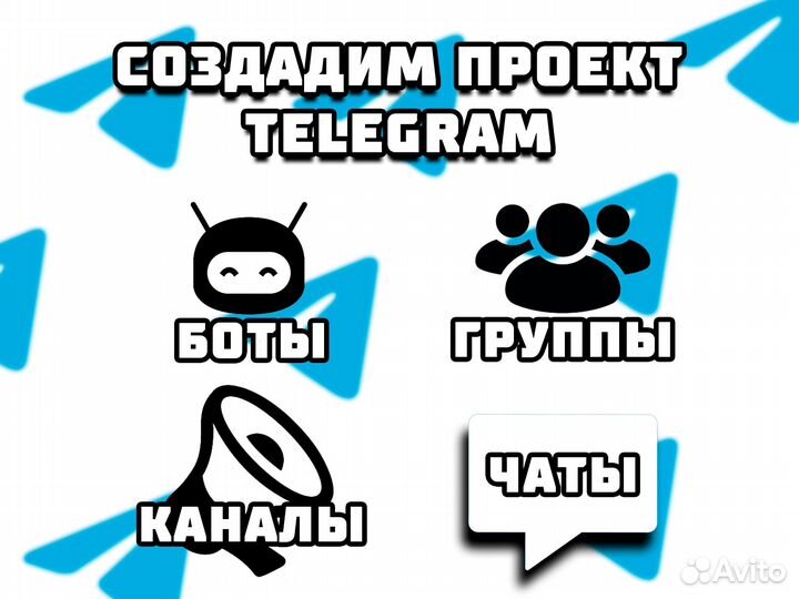 Создание проектов в Телеграм с нуля Каналы,боты