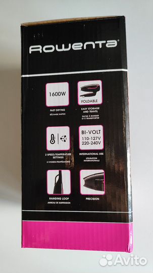 Фен rowenta cv3323fo складной дорожный новый