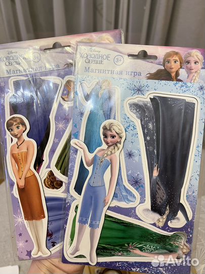 Две Магнитные игры Холодное сердце -Эльза и Анна