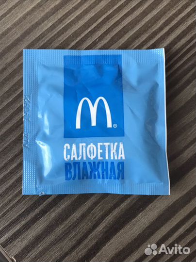 Влажная салфетка Macдоналдс 2021