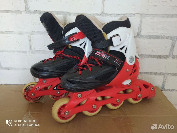 Ролики раздвижные, шлем и комплект защиты