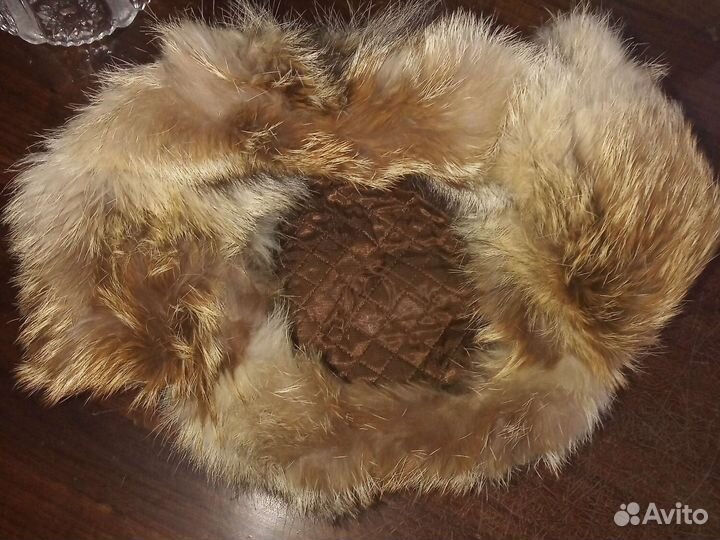Шапка ушанка из натуральной лисы