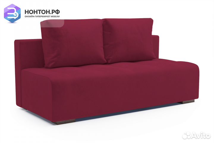 Диван еврокнижка Тюр красно-фиолетовый