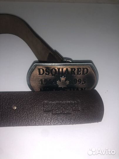 Мужской кожаный ремень dsquared 2