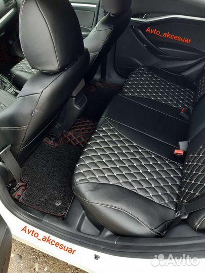 Чехлы Лада Веста св Кросс - LADA Xray с бежевой