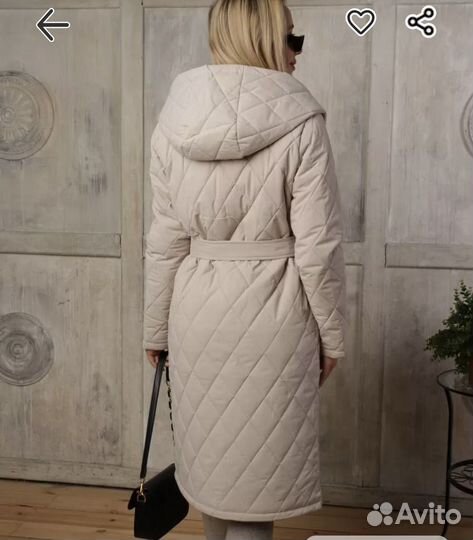 Пальто стеганное женское 44 46