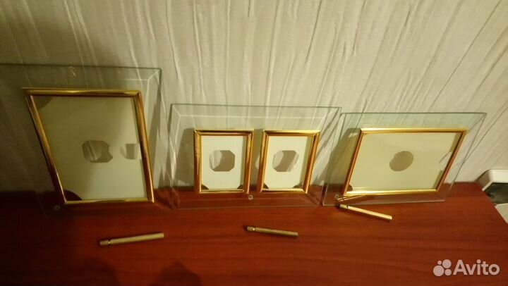 Фоторамки со стеклом 3 шт
