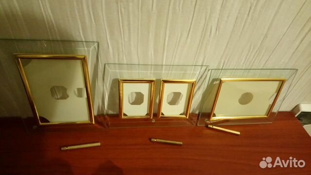 Фоторамки со стеклом 3 шт
