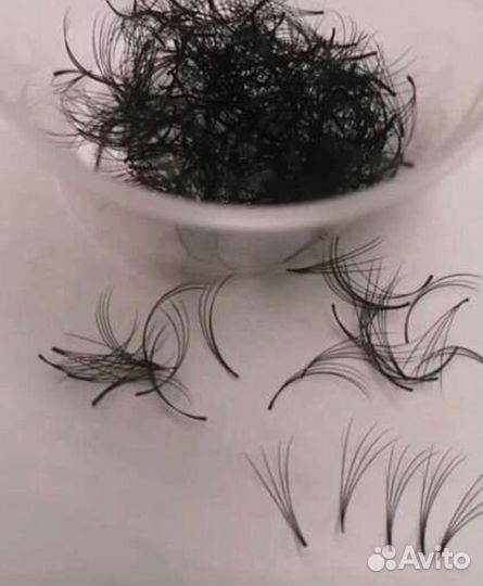 Готовые пучки для наращивания ресниц 2,3,4,д