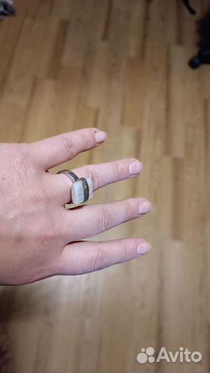Серьги, кольцо, подвеска. Серебро. Комплект