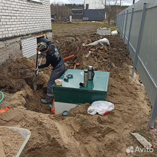 Монтаж автономной канализации септик / биостанция