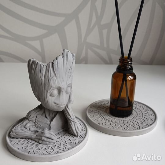 Поднос из гипса, подставка для украшений